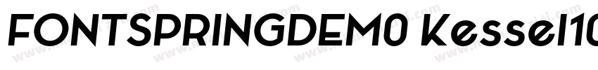 FONTSPRINGDEM0 Kessel105TextBold字体转换